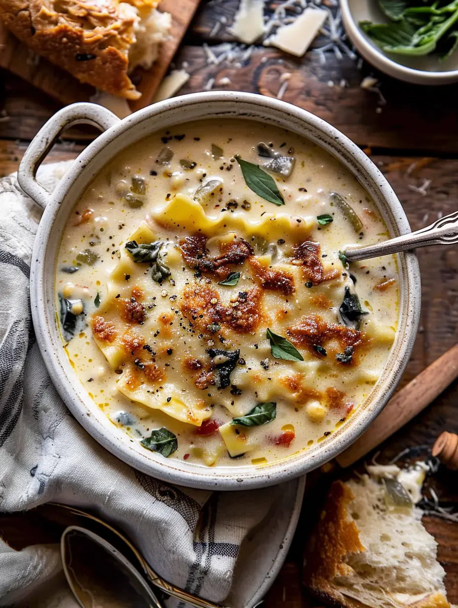 Creamy Lasagna Soup