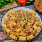 Creamy Rotel Beef Pasta