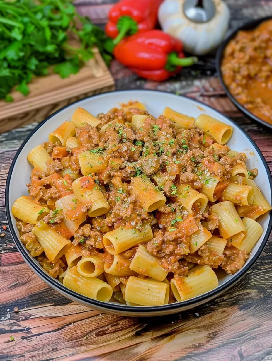 Creamy Rotel Beef Pasta