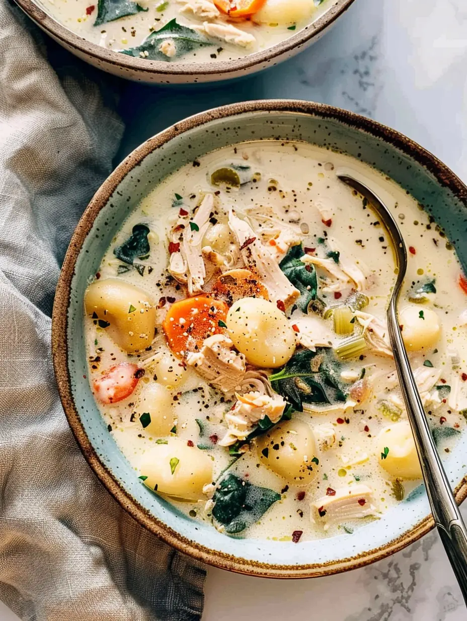 Crockpot Chicken Gnocchi Soup