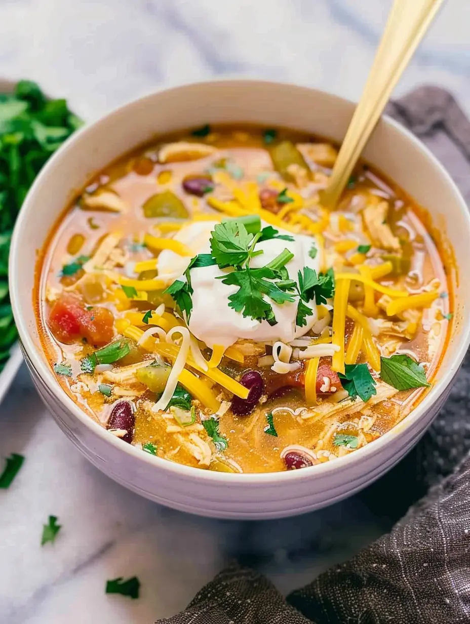 Crockpot Chicken Tortilla Soup