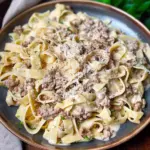 Ground Beef Alfredo Pasta