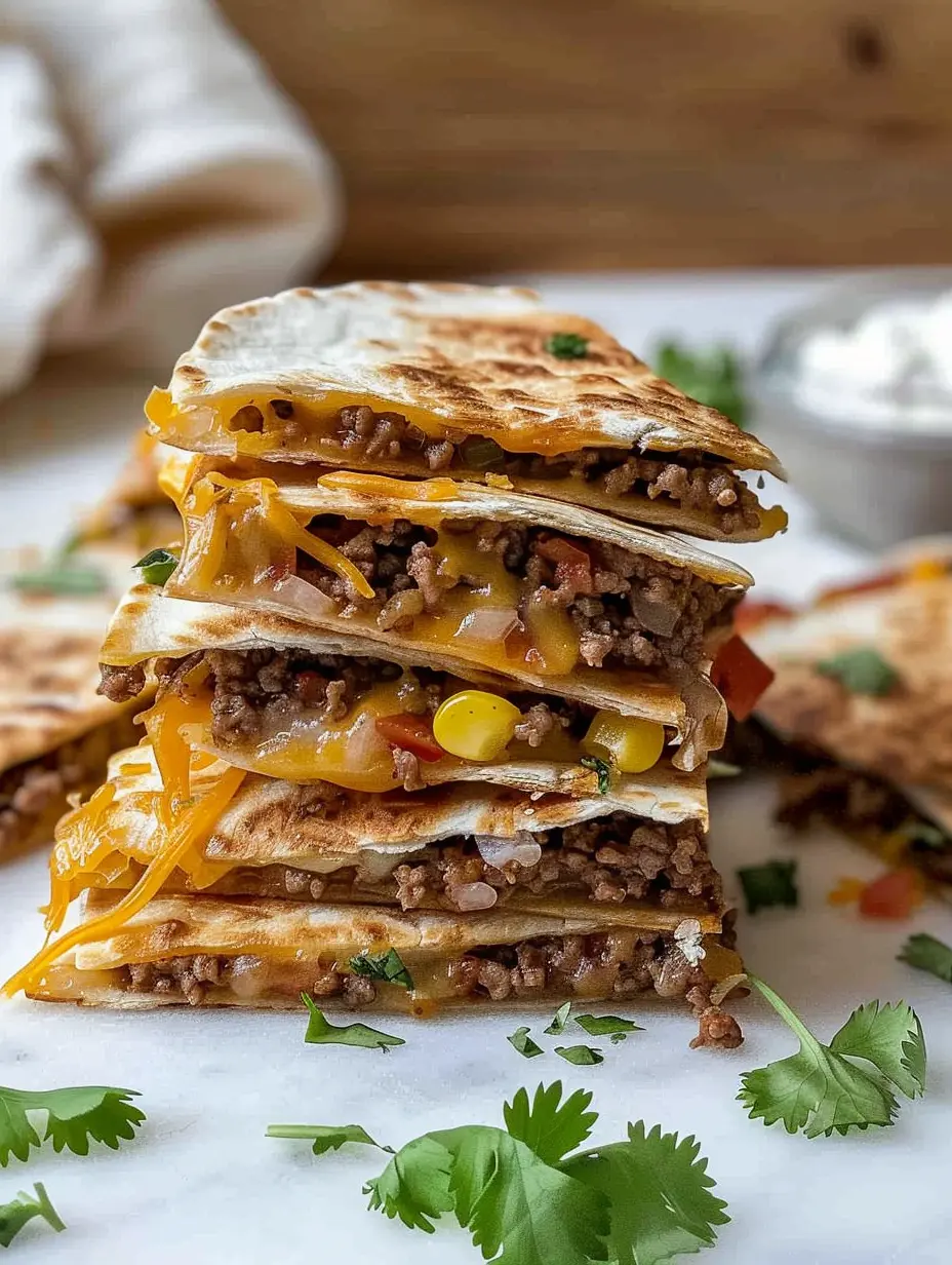 Ground Beef Quesadillas