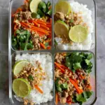 Ground Turkey Rice Bowl Meal Prep