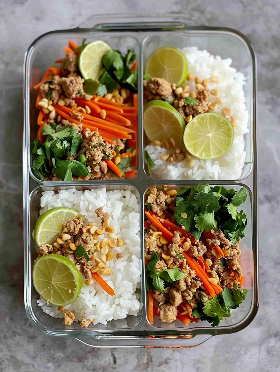 Ground Turkey Rice Bowl Meal Prep