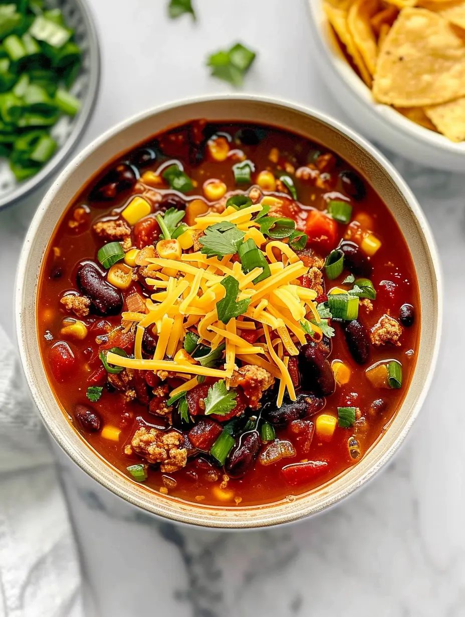 High Protein Taco Soup