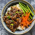 Honey Garlic Beef Rice Bowl