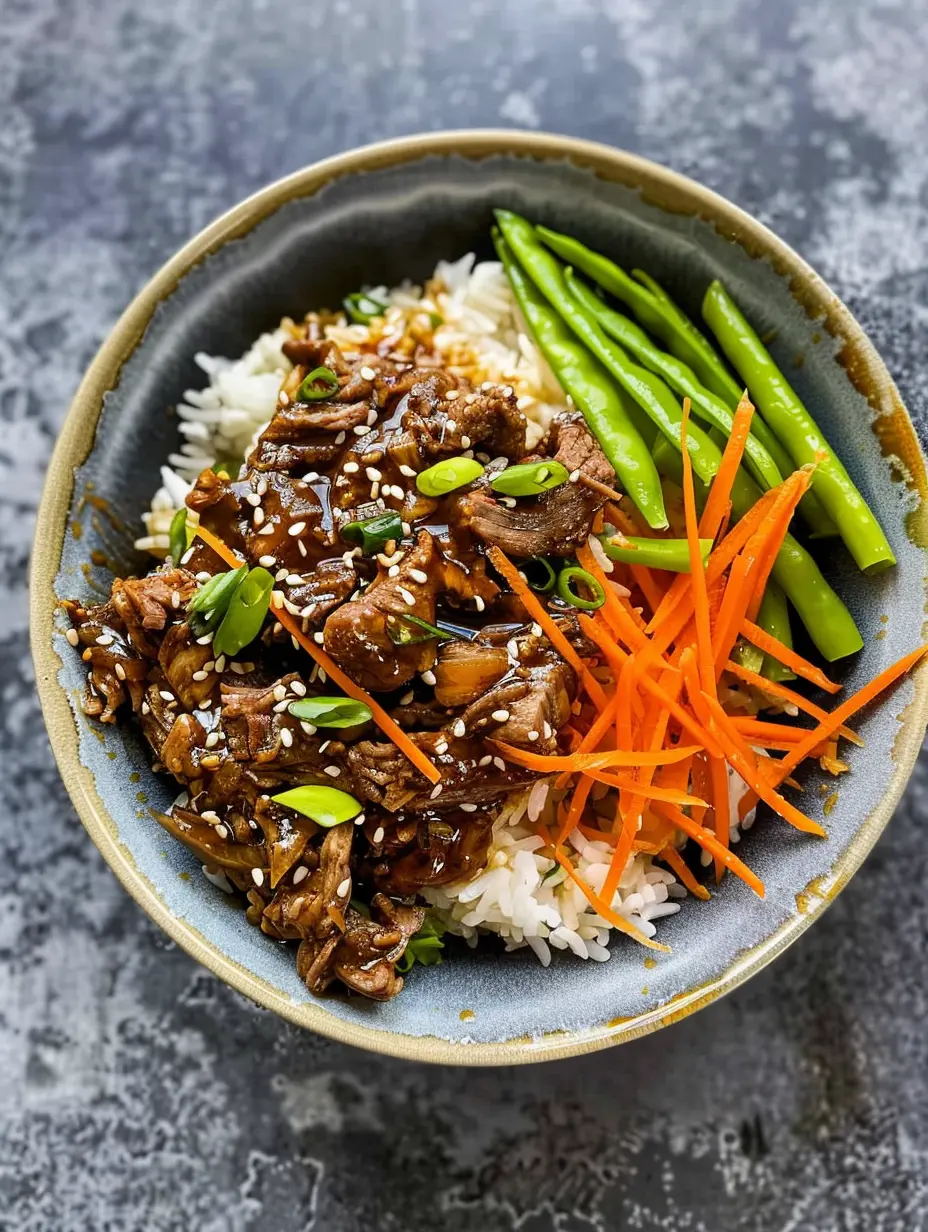 Honey Garlic Beef Rice Bowl