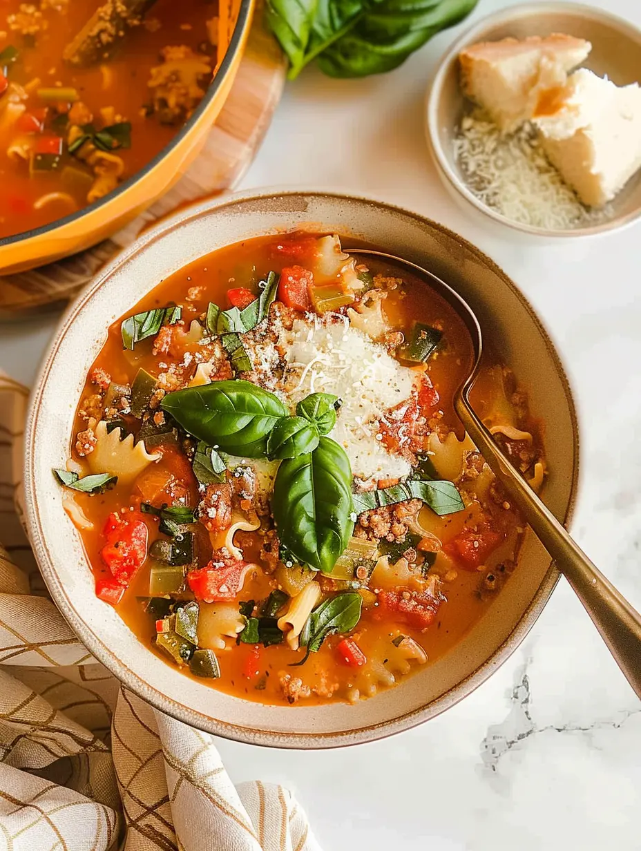 Lazy Lasagna Soup