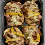 Low Carb Philly Cheesesteak Meal Prep (Griddle or Skillet Method)