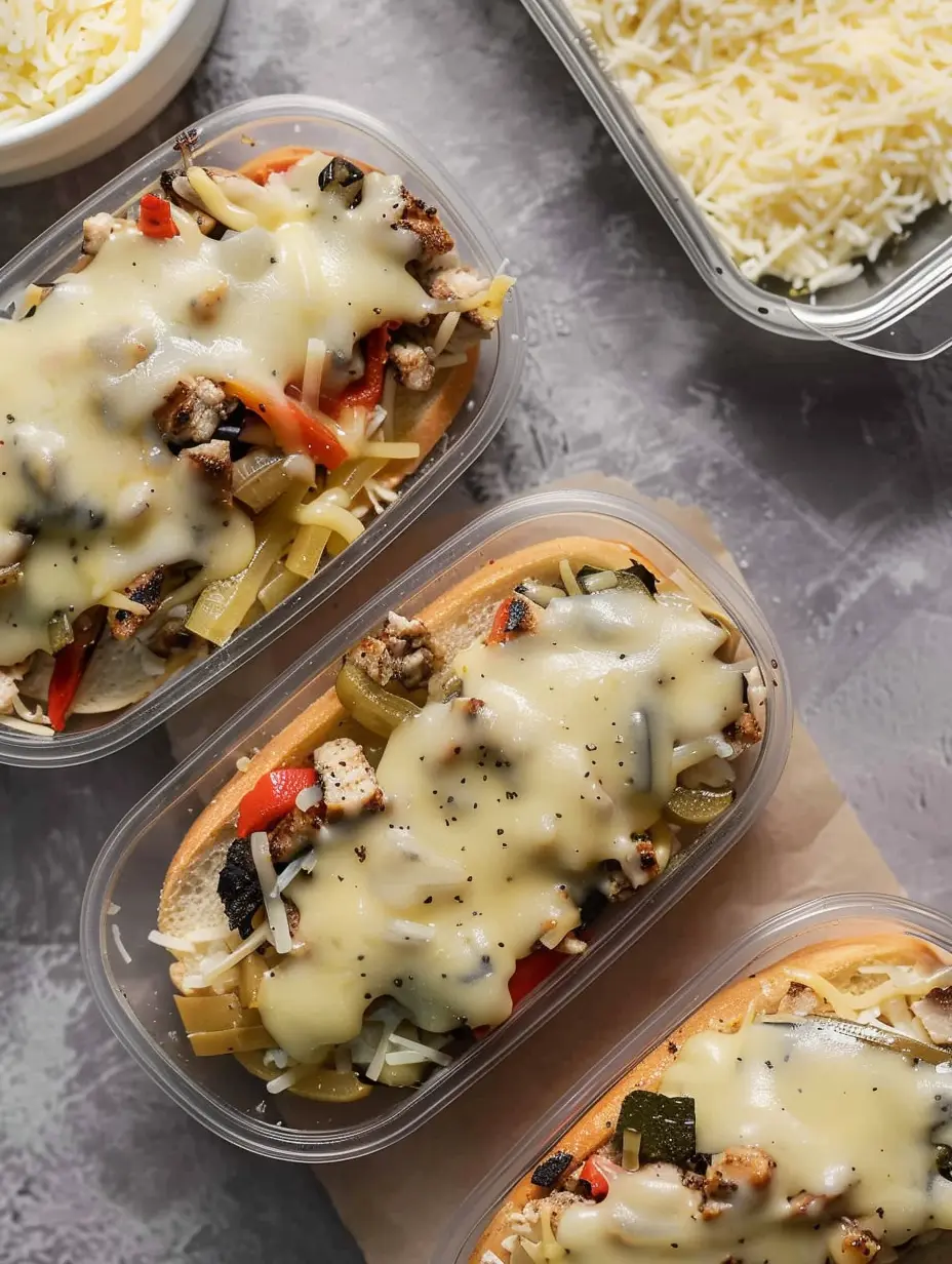 Meal Prep Chicken Philly Cheesesteak