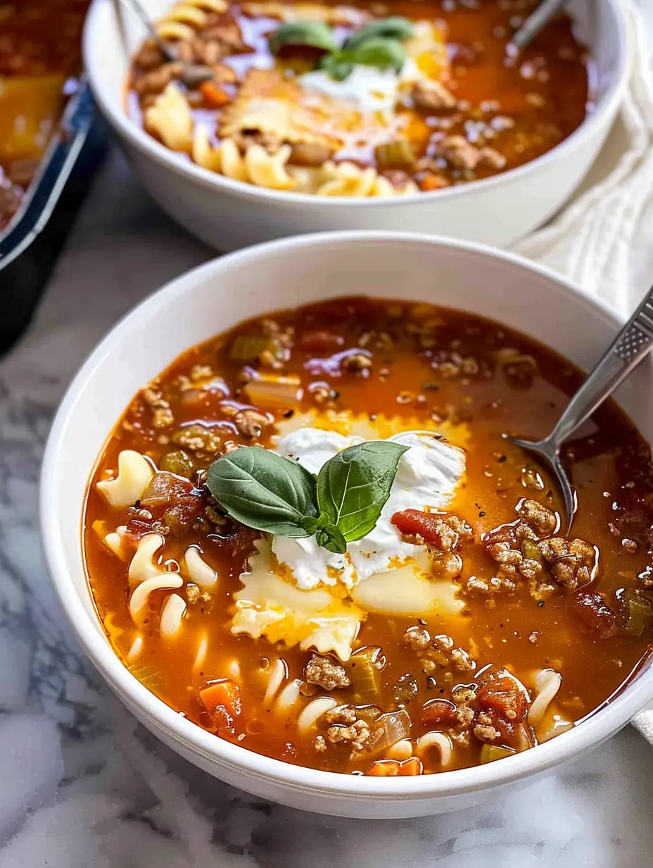Meal Prep Lasagna Soup