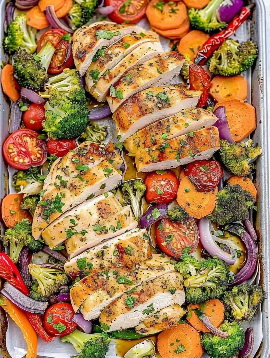 Sheet Pan Baked Chicken Breast with Veggies