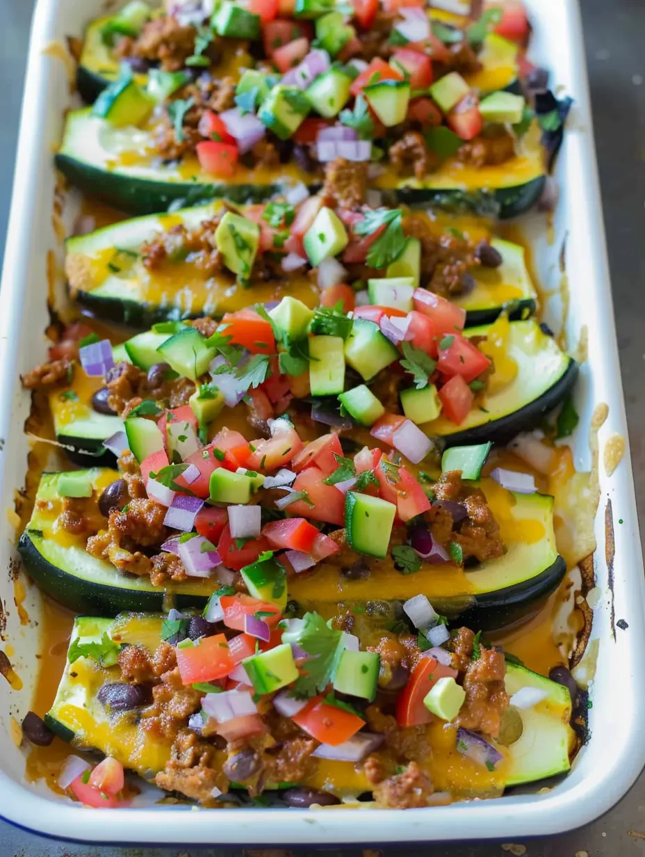 Taco Zucchini Boats