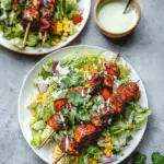 BBQ Chicken Skewer Salad