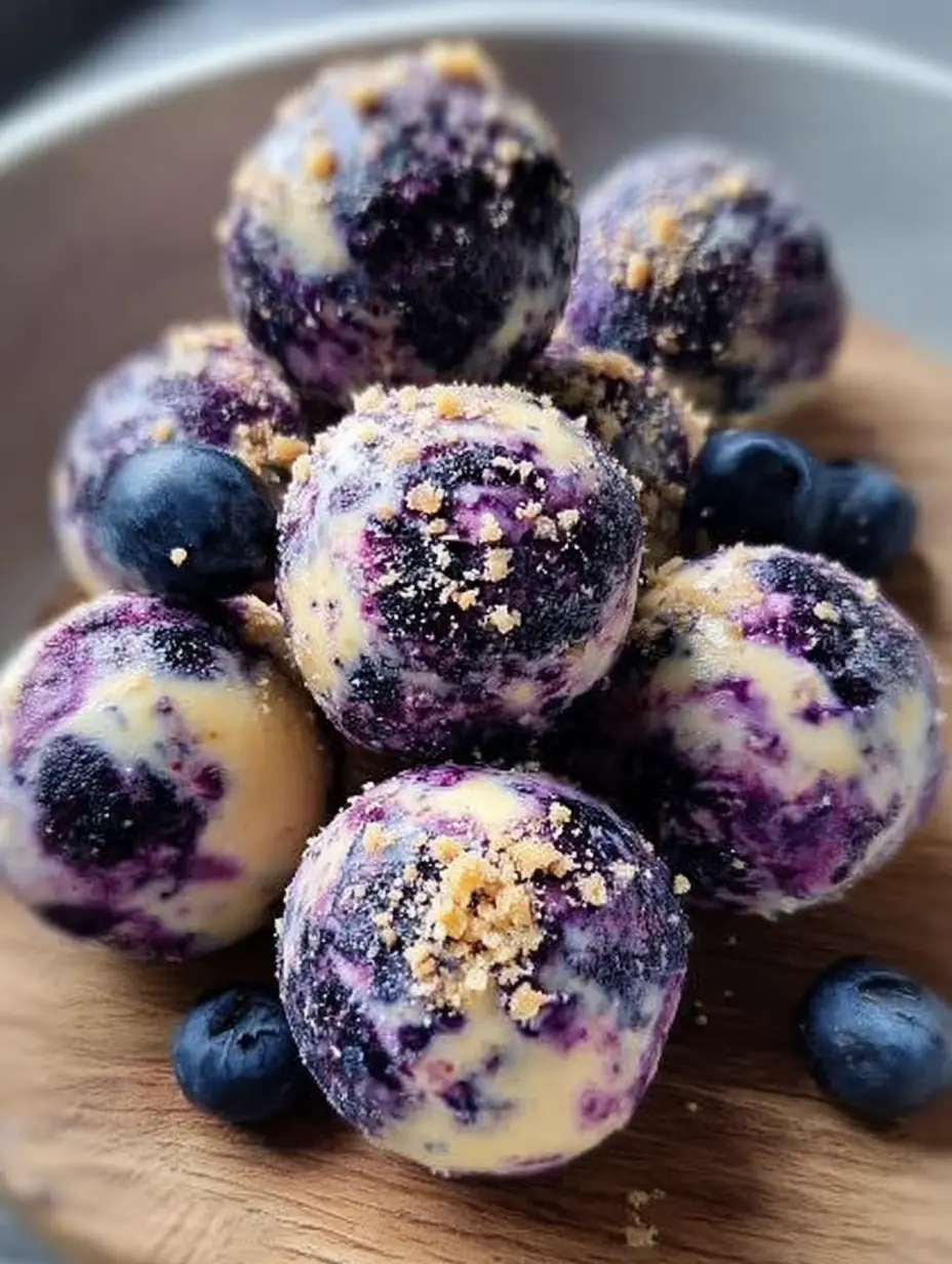Blueberry Cheesecake Protein Bites