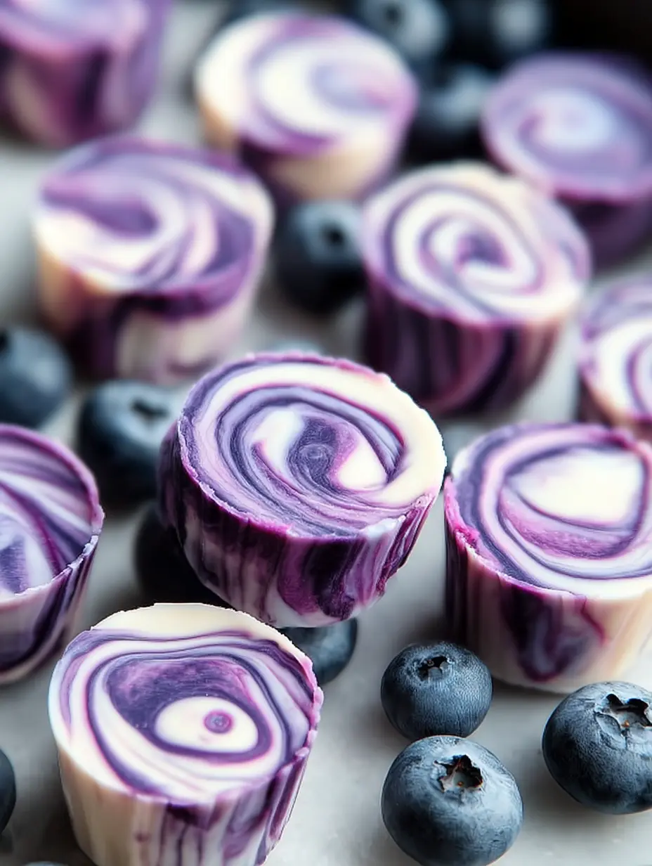 Blueberry Swirl Yogurt Bites