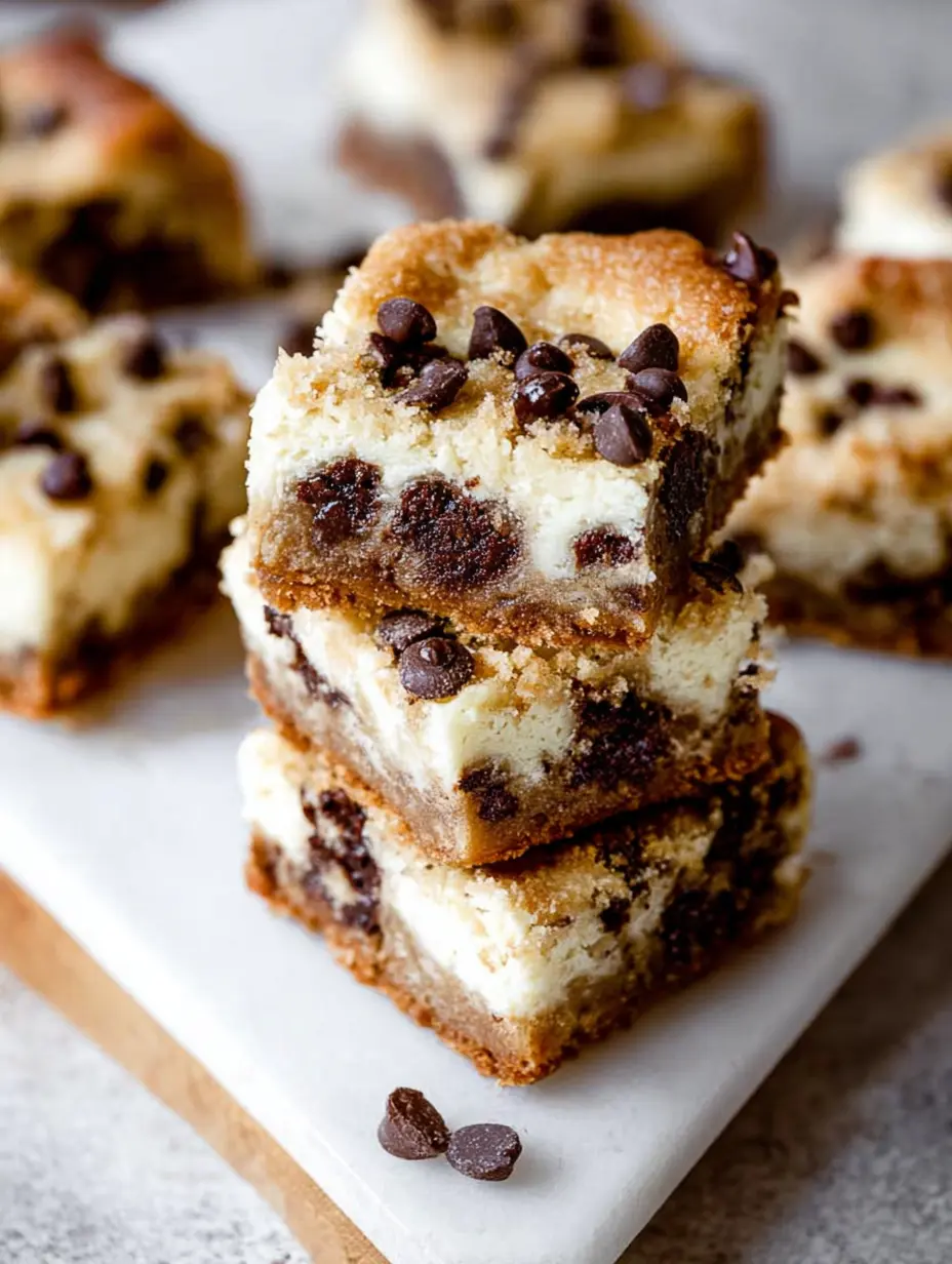 Chocolate Chip Cheesecake Bars