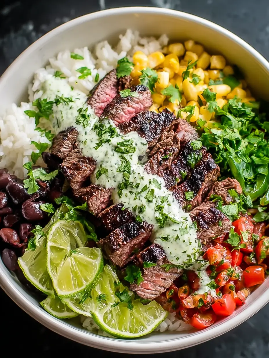 Cilantro Lime Steak Bowls