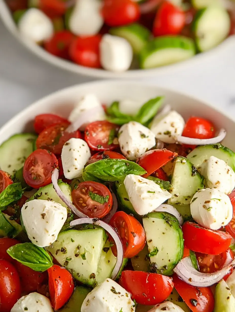 Cucumber Caprese Salad