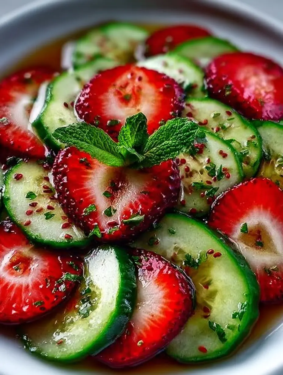 Cucumber Strawberry Salad