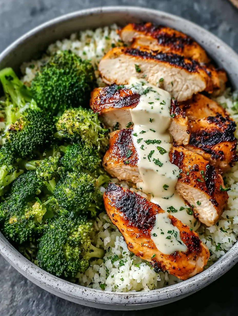 Grilled Chicken and Broccoli Bowls