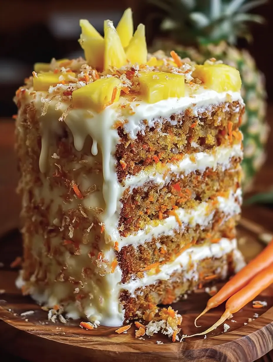 Hawaiian Carrot Pineapple Cake