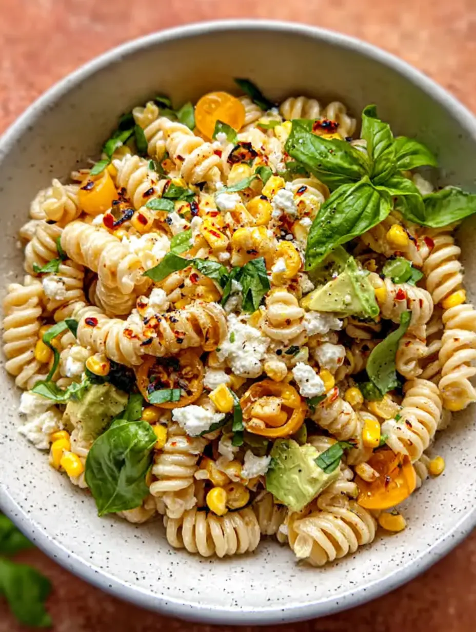 Healthy Street Corn Pasta Salad