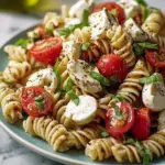 High Protein Caprese Pasta Salad