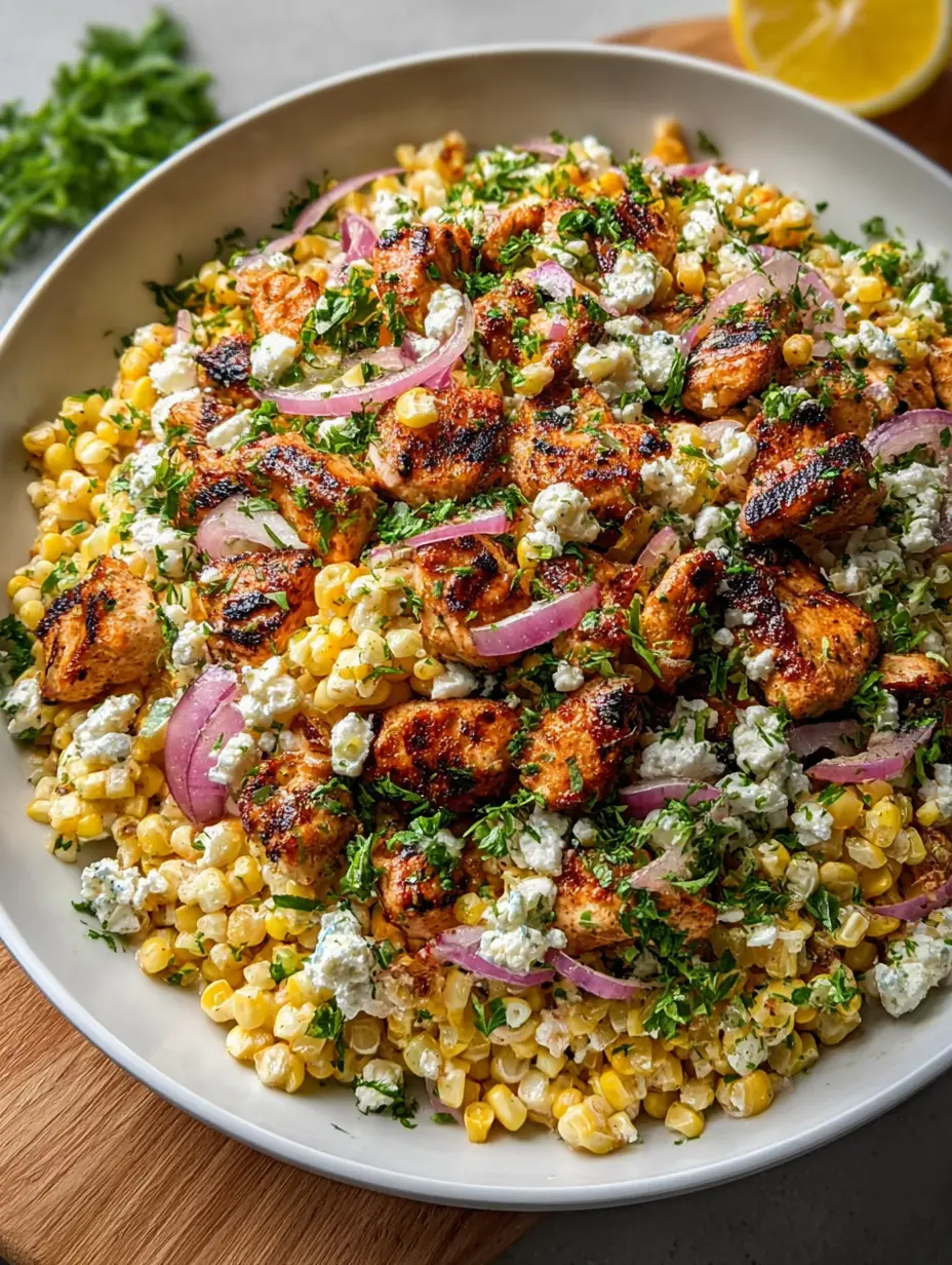 High Protein Chicken Street Corn Salad