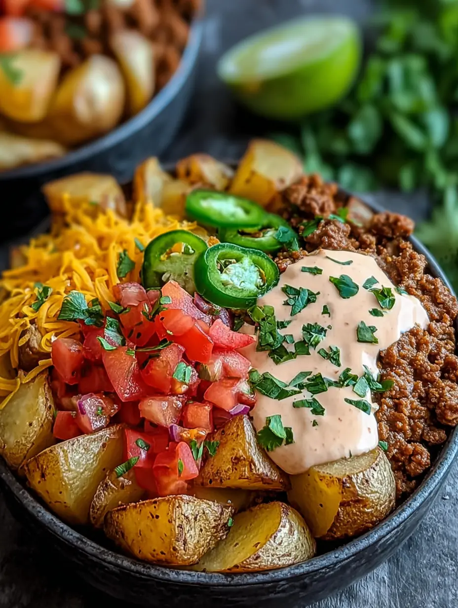Loaded Potato Taco Bowl