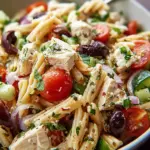 Mediterranean Chicken Pasta Salad