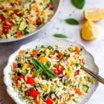 Rainbow Orzo Salad