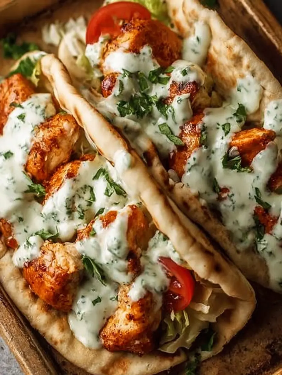Sheet Pan Chicken Pitas with Herby Ranch