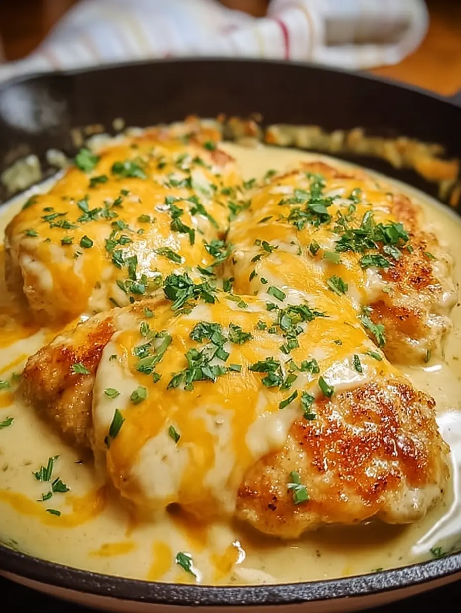 Smothered Cheesy Sour Cream Chicken
