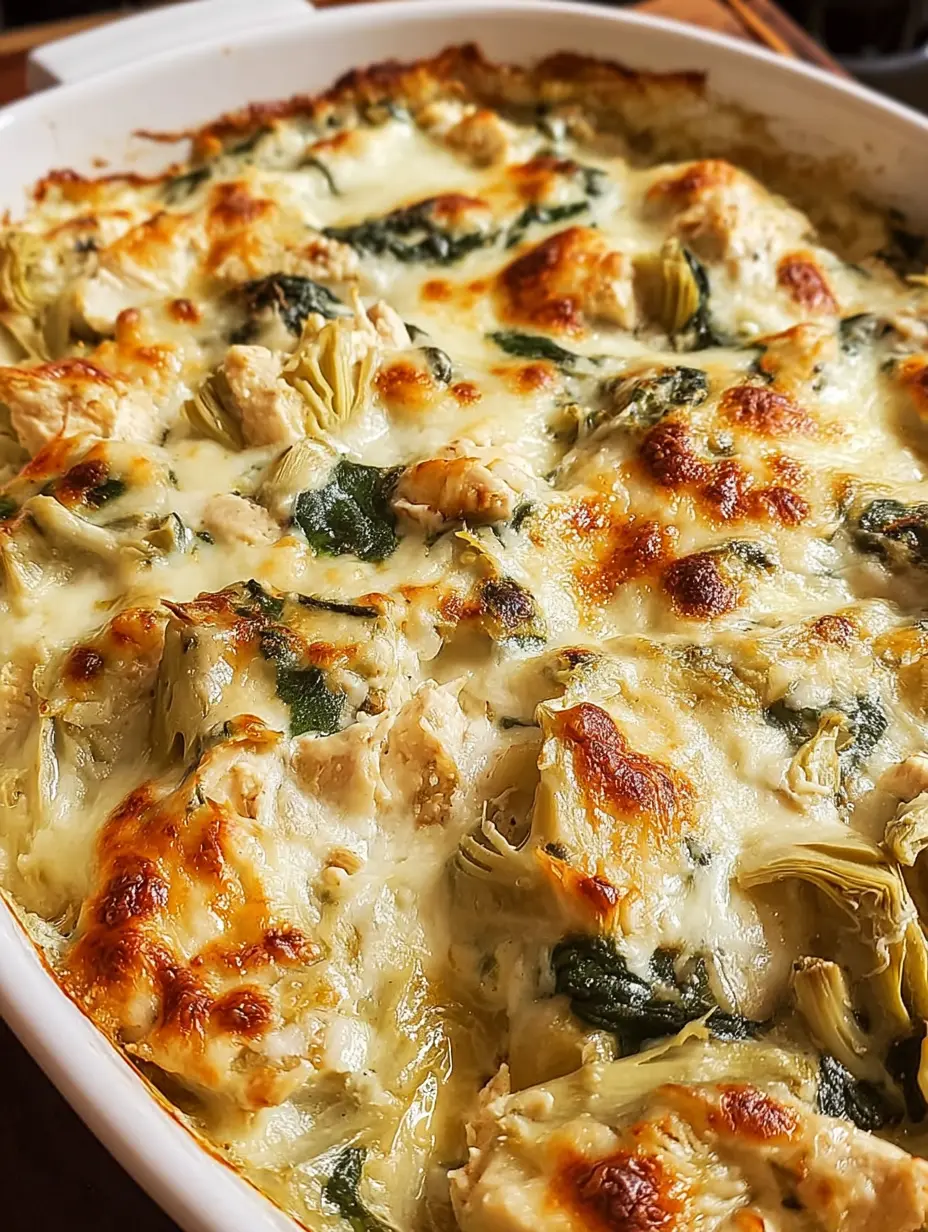 Spinach and Artichoke Chicken Casserole