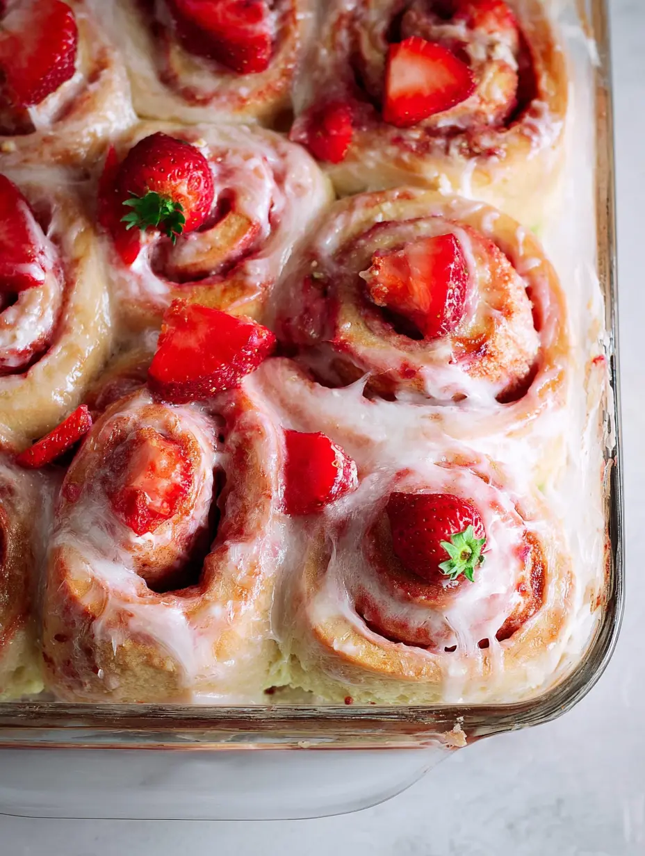 Strawberry Cinnamon Rolls