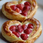 Strawberry Cream Cheese Heart Danishes