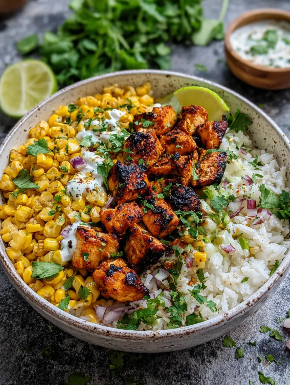 Street Corn Chicken Bowl