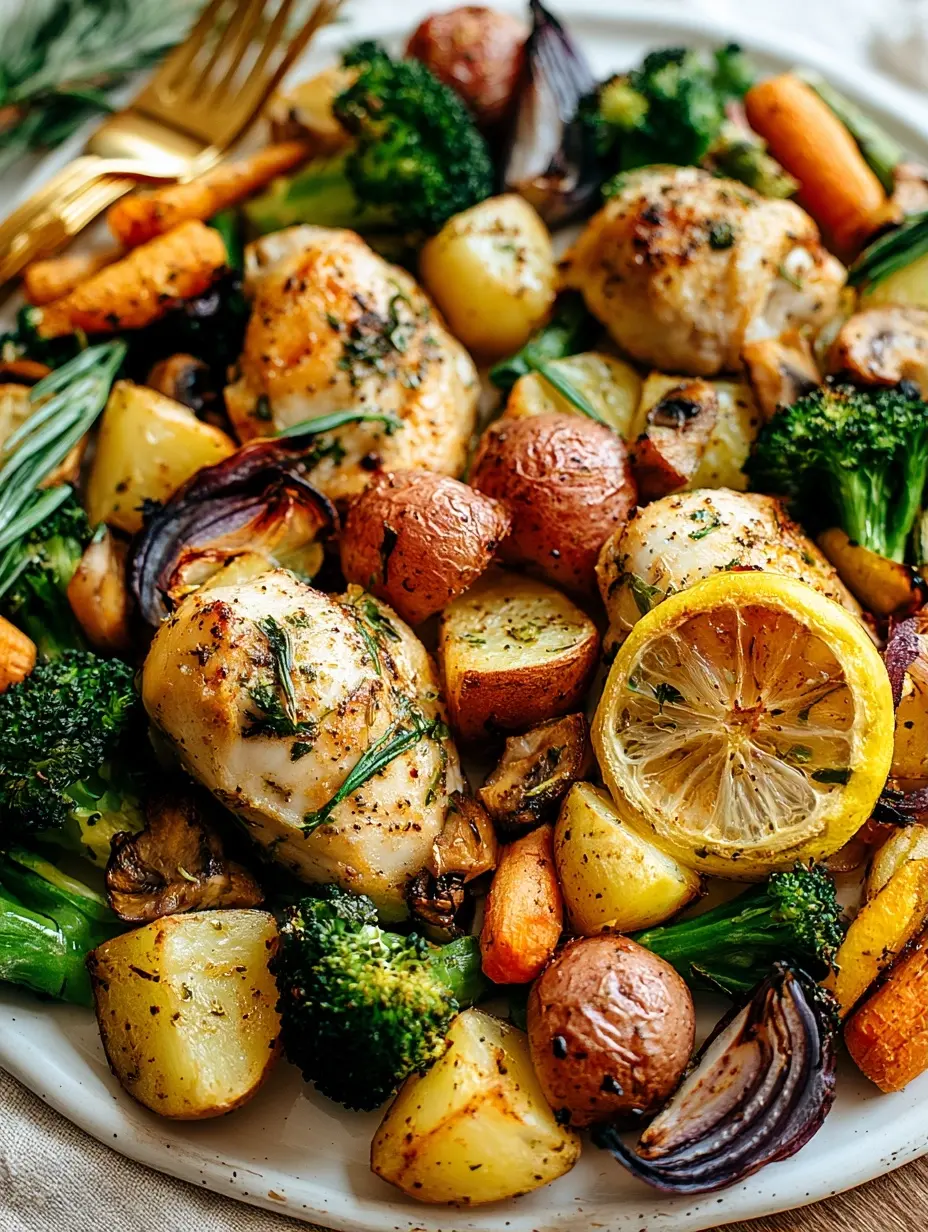 Sheet Pan Lemon Herb Chicken and Vegetables